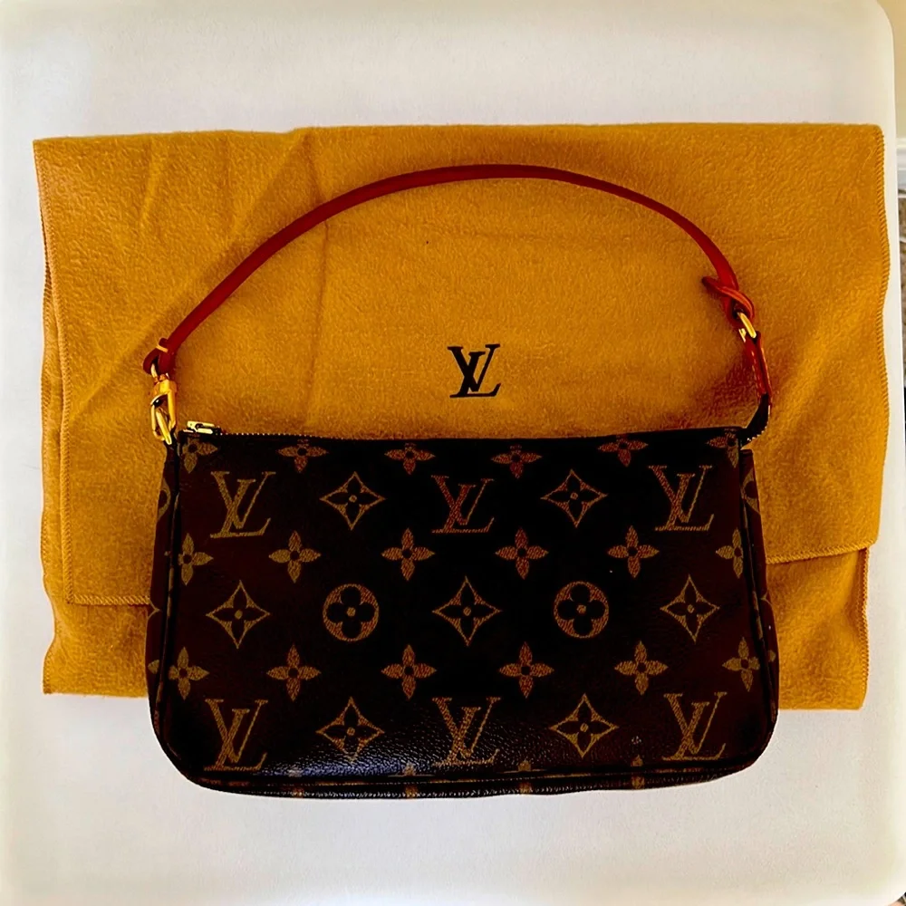 Louis Vuitton Pochette iconic bag.